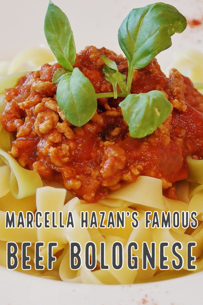 Marcella Hazan’s Beef Bolognese Recipe When famed Italian cook and author Marcella Hazan died in 2013, the New York Times asked readers which of her famous recipes were their favorites. Overwhelmingly the answer was the Bolognese Meat Sauce Recipe on page 203 of her bestselling cookbook: Essentials of Classic Italian Cooking.